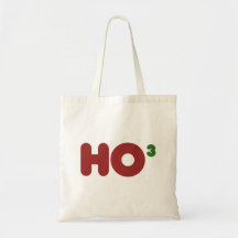 Ho 3 Nerdy Christmas Canvas Bags