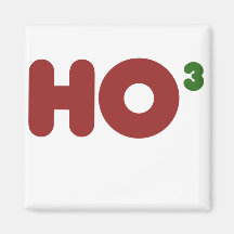 Ho 3 Nerdy funny christmas Magnet