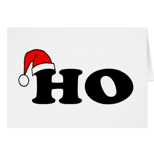 Ho Christmas Greeting Greeting Cards
