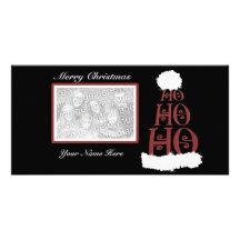 Ho Ho Ho ~ Merry Christmas Personalized Photo Card