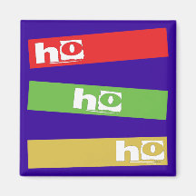 HO HO HO REFRIGERATOR MAGNETS