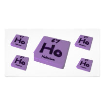Ho Holmium Customized Photo Card