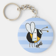hobby - rather bee at the gym no txt key chain
