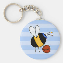 hobby - rather bee shooting hoops no txt key chains
