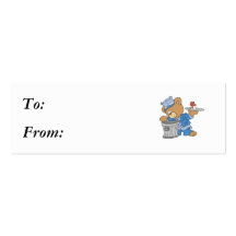 Hobo Teddy Bear Business Card Templates