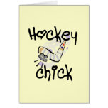 Hockey Chick T-shirts and Gifts Greeting Cards