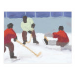 Hockey Game, Postcard