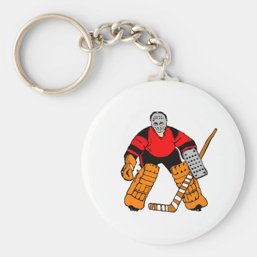 Hockey Goalie Keychain