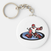 Hockey Goalie Keychain