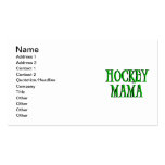 Hockey Mama Green T-shirts and Gifts Business Card
