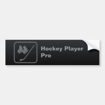Hockey Player Pro Bumper Stickers