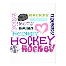 Hockey Repeating Post Cards