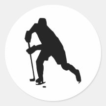 Hockey Round Stickers