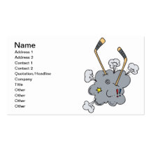Hockey Time Business Card Template