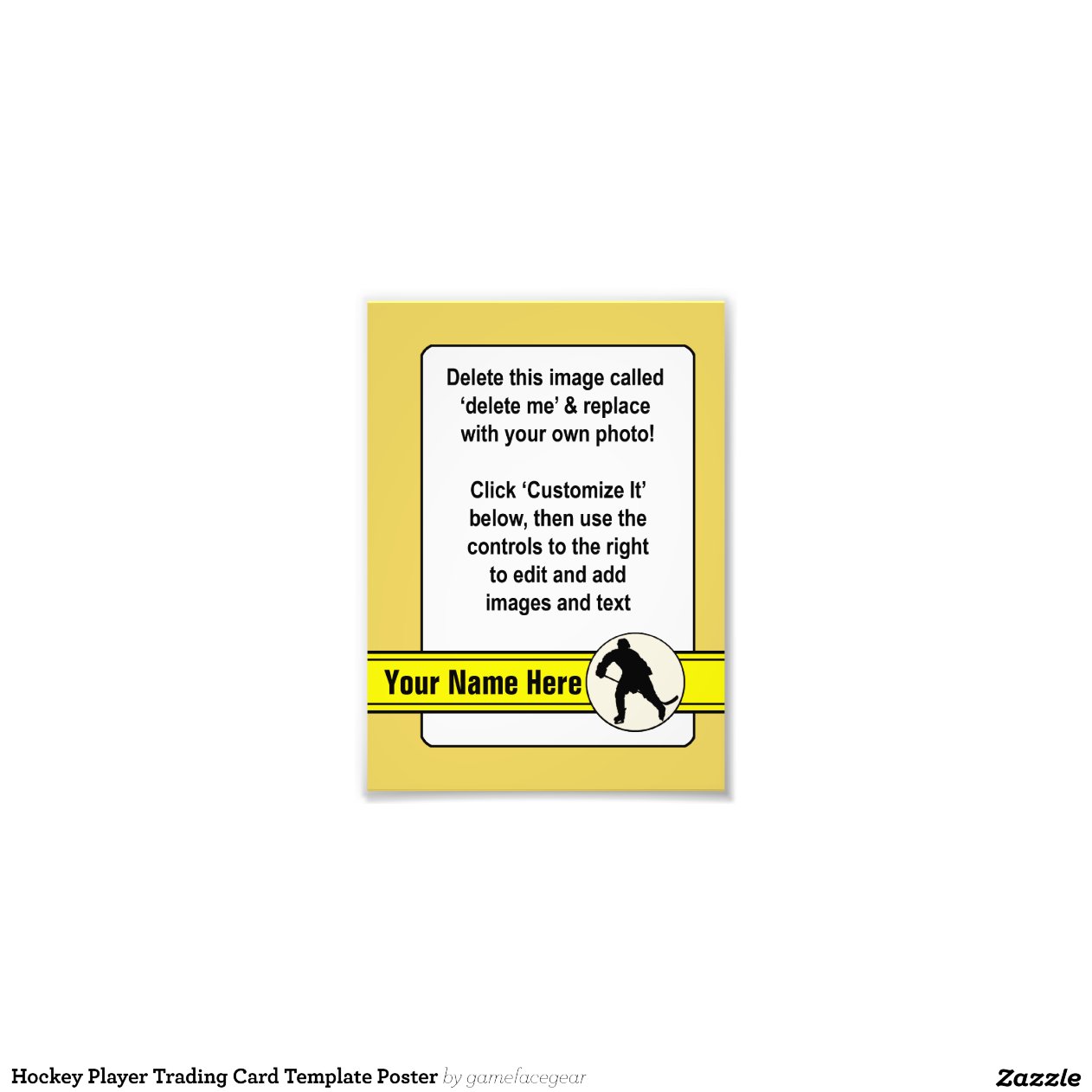 hockey card template hockey trading card template zazzle hockey card template hockey trading card template zazzle