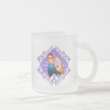 Hodgkin's Lymphoma Fight Rosie The Riveter Coffee Mugs