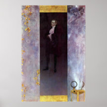 Hofburg actor Josef Lewinsky as Carlos by Klimt Posters