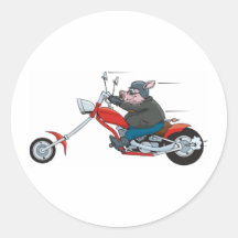 Hog Biker Sticker