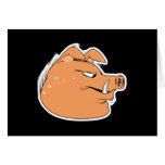 hog face greeting card