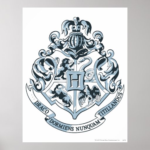 Hogwarts Crest Blue Posters