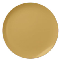 Hokey Pokey Yellow Brown Plate