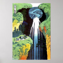 Hokusai Amida Waterfall Fine Art Print