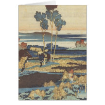 Hokusai Art painting Landscape Cards