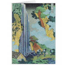 Hokusai Art painting Mountains Cards