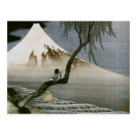 Hokusai Boy and Mt.Fuji Vintage Japanese Post Cards
