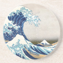 Hokusai Great Wave Fine Art Drink Coasters