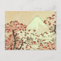 mt fuji postcard