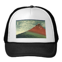 Hokusai's South Wind, Clear Sky or "Red Fuji" Trucker Hat