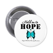 Hold On To Hope Addiction Recovery Pinback Buttons