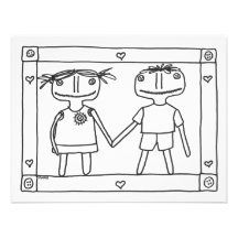 Holding Hands Personalized Announcements