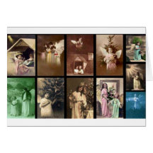 Holiday Angels I Customisable Greeting Cards