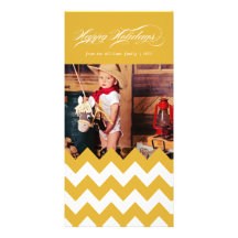 Holiday Chevron Picture Card