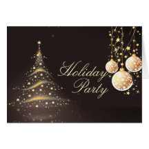 Holiday Greeting Cards, Christmas Tree+Ornaments