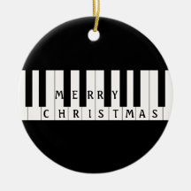 Holiday Keys Piano Christmas Tree Ornaments