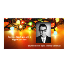 Holiday Lights Personalized Photo Card