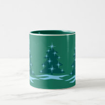 Holiday Mug Coffee Cup Festive Christmas Tree Cup