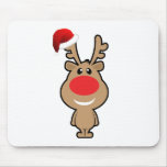 Holiday of funny Christmas santa Mousepads