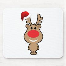Holiday of funny Christmas santa Mousepads