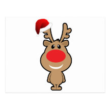 Holiday of funny Christmas santa Postcards
