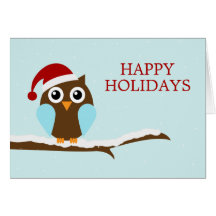 Holiday Owl Greeting Cards