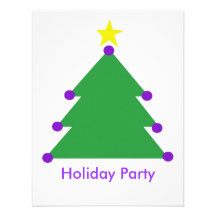 Holiday party custom announcement