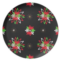 Holiday Pattern Brights Dinner Plate