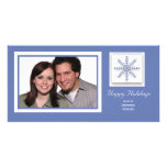 Holiday Snowflake Custom Photo Card