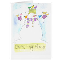 Holiday Snowman Card