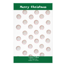 Holiday Stationery with Peppermints