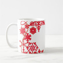 Holiday Wreath Red Mug